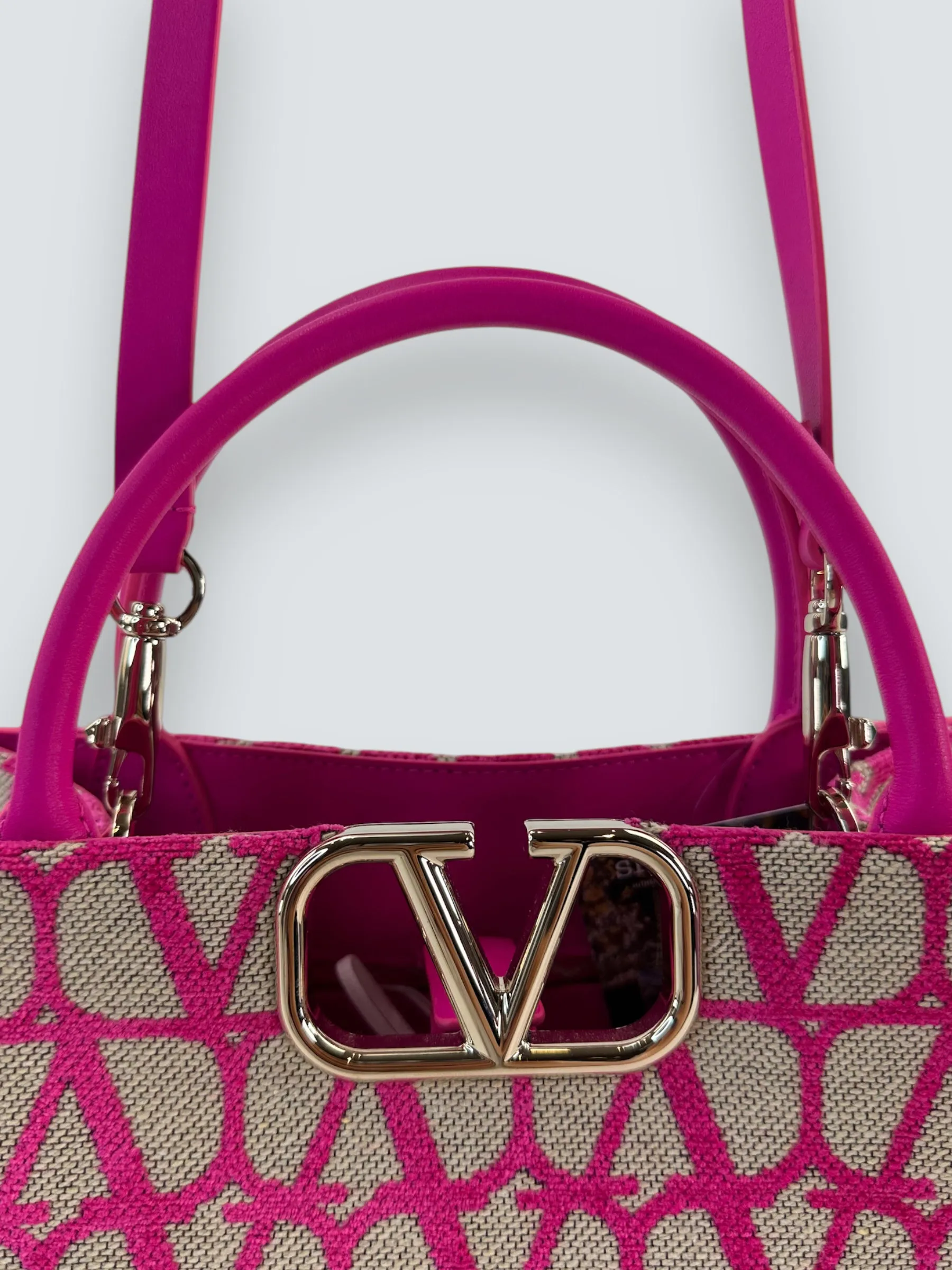Valentino Garavani VLogo Small Tote Pink Bag