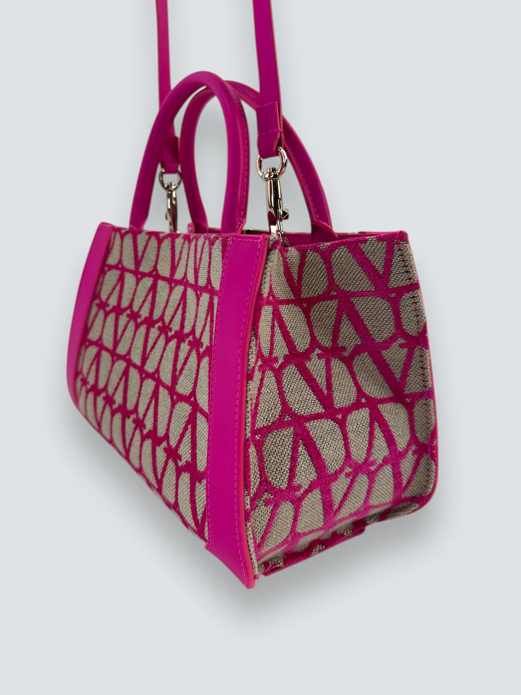 Valentino Garavani VLogo Small Tote Pink Bag