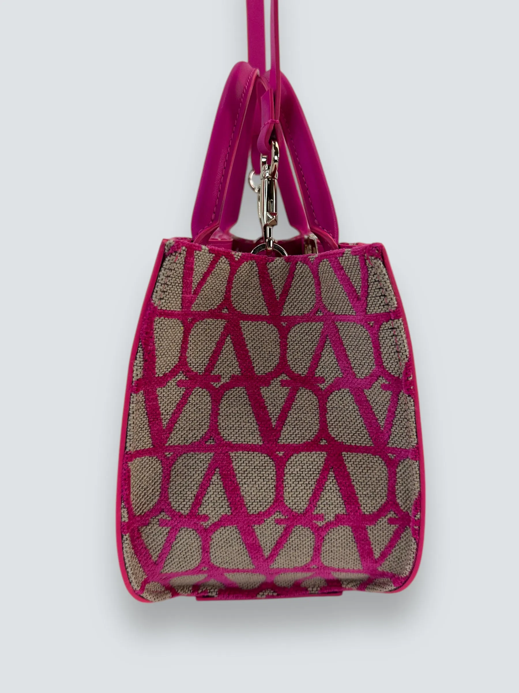 Valentino Garavani VLogo Small Tote Pink Bag