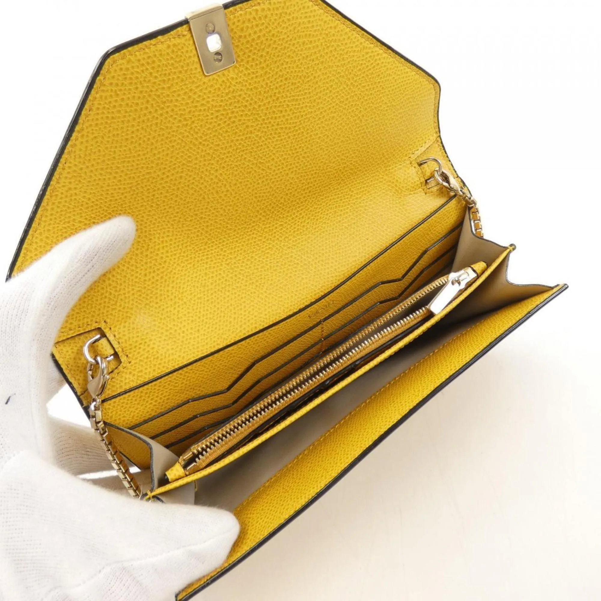 Valextra Chain/Shoulder Wallet (Pre-Owned)