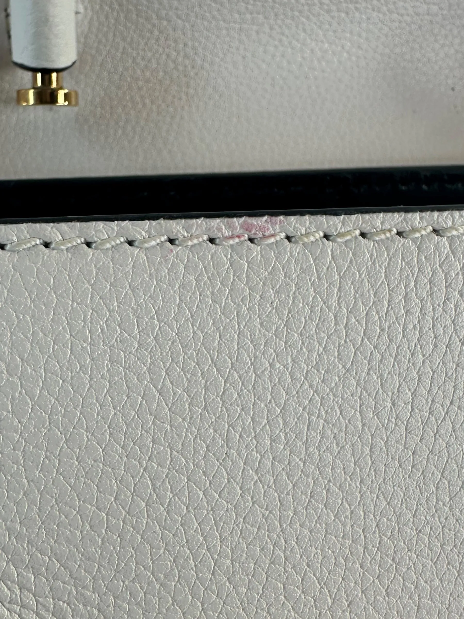 Versace White Leather Medusa Handbag