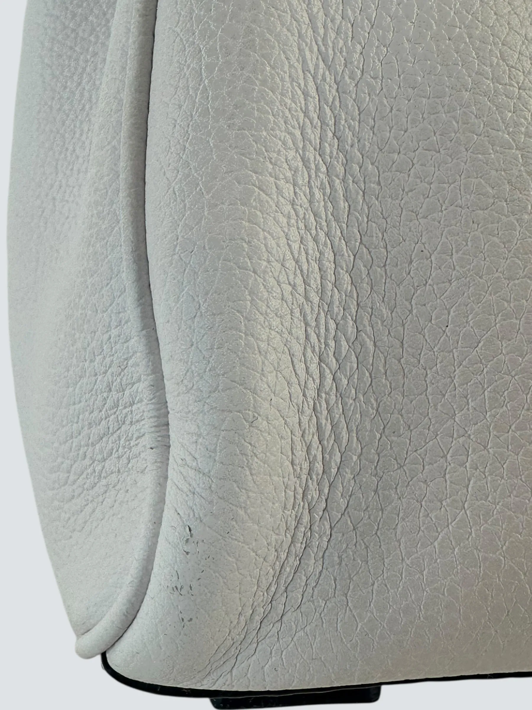 Versace White Leather Medusa Handbag