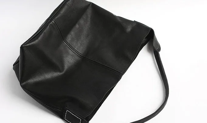 Vintage LEATHER WOMENs Large Bucket SHOULDER BAG Barrel Purse FOR WOMEN