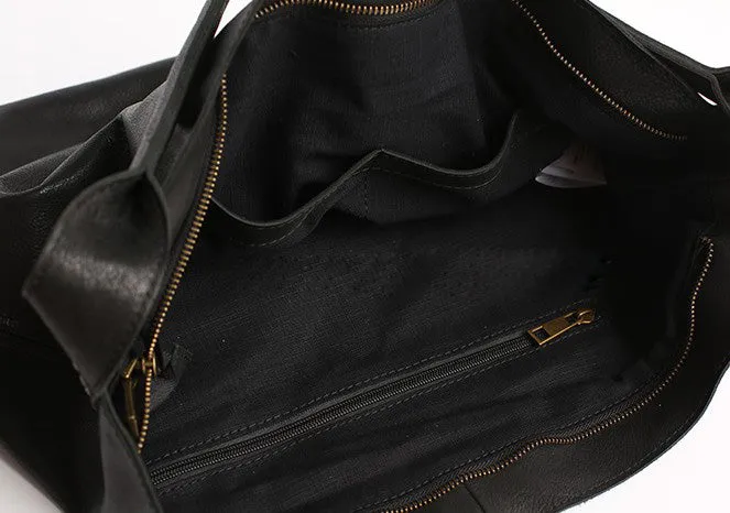 Vintage LEATHER WOMENs Large Bucket SHOULDER BAG Barrel Purse FOR WOMEN