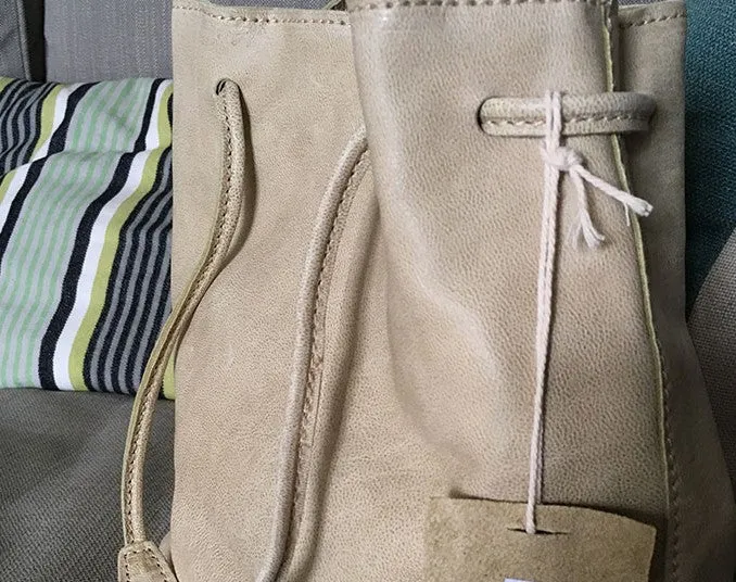 Vintage WOMENs LEATHER Bucket Purse Bucket Shoulder Purse FOR WOMEN