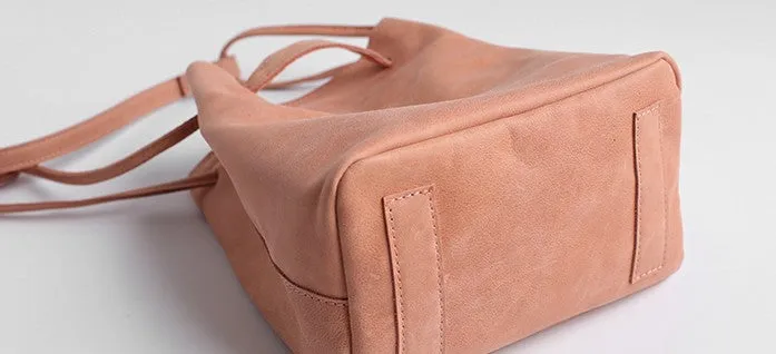 Vintage WOMENs LEATHER Bucket Purse Bucket Shoulder Purse FOR WOMEN