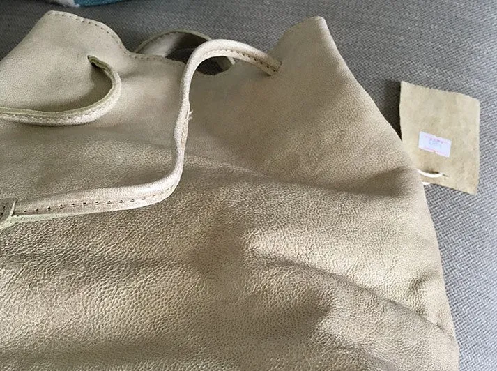 Vintage WOMENs LEATHER Bucket Purse Bucket Shoulder Purse FOR WOMEN