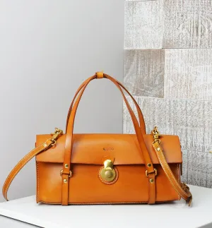 Vive 2.0 Classic Baguette Satchel- Tan