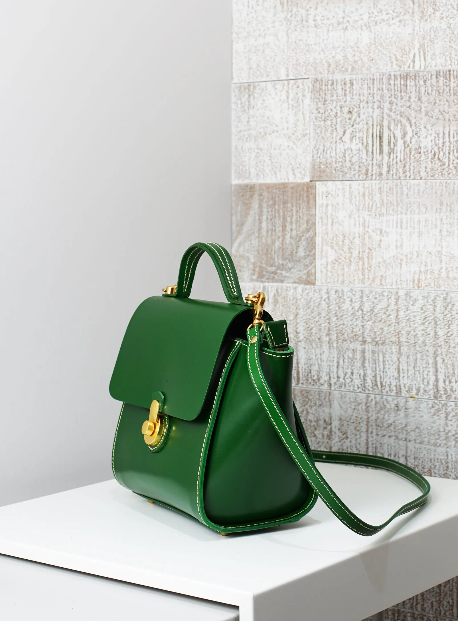 Vive 2.0 Classic Top Handle Satchel - Hunter Green