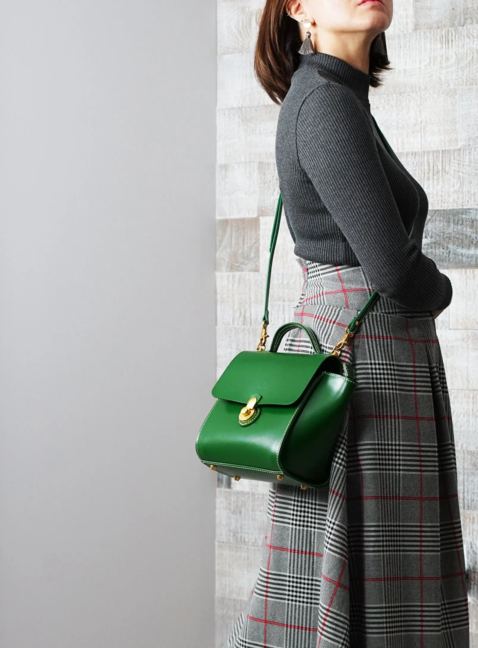 Vive 2.0 Classic Top Handle Satchel - Hunter Green