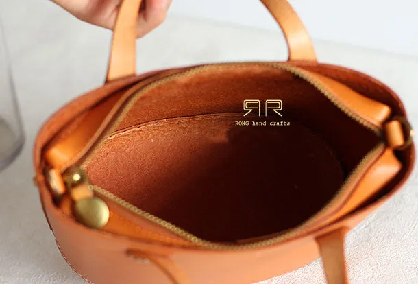 Womens Leather Bucket Bag Shopper Bag Leather Handbag Shoulder Bag for Women