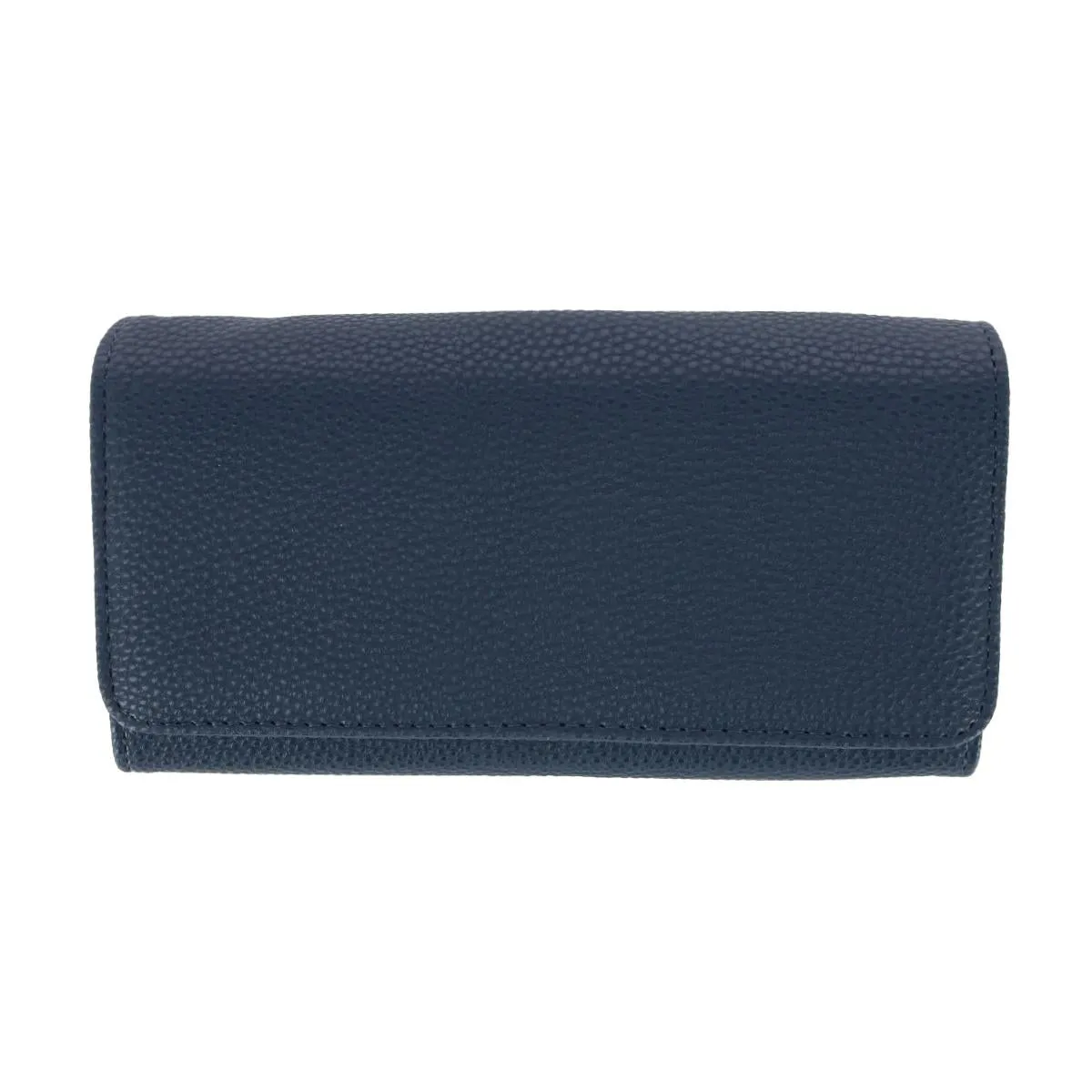 Women's Solid Colored Vegan Leather Bianca Clutch Wallet