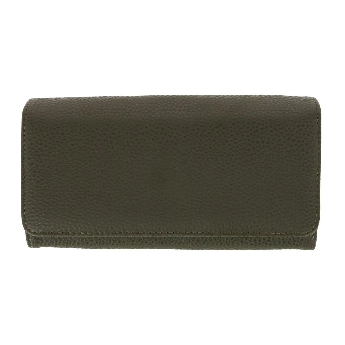 Women's Solid Colored Vegan Leather Bianca Clutch Wallet