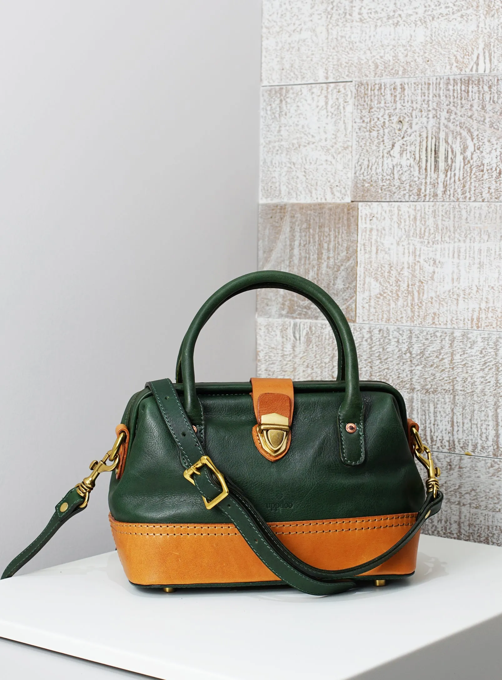 Wonder 'XL' Vintage Top-handle Satchel - Hunter Green