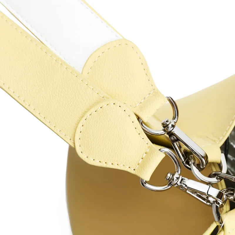 Yellow Cute LEATHER WOMENs Bucket Handbags SHOULDER Purse FOR WOMEN