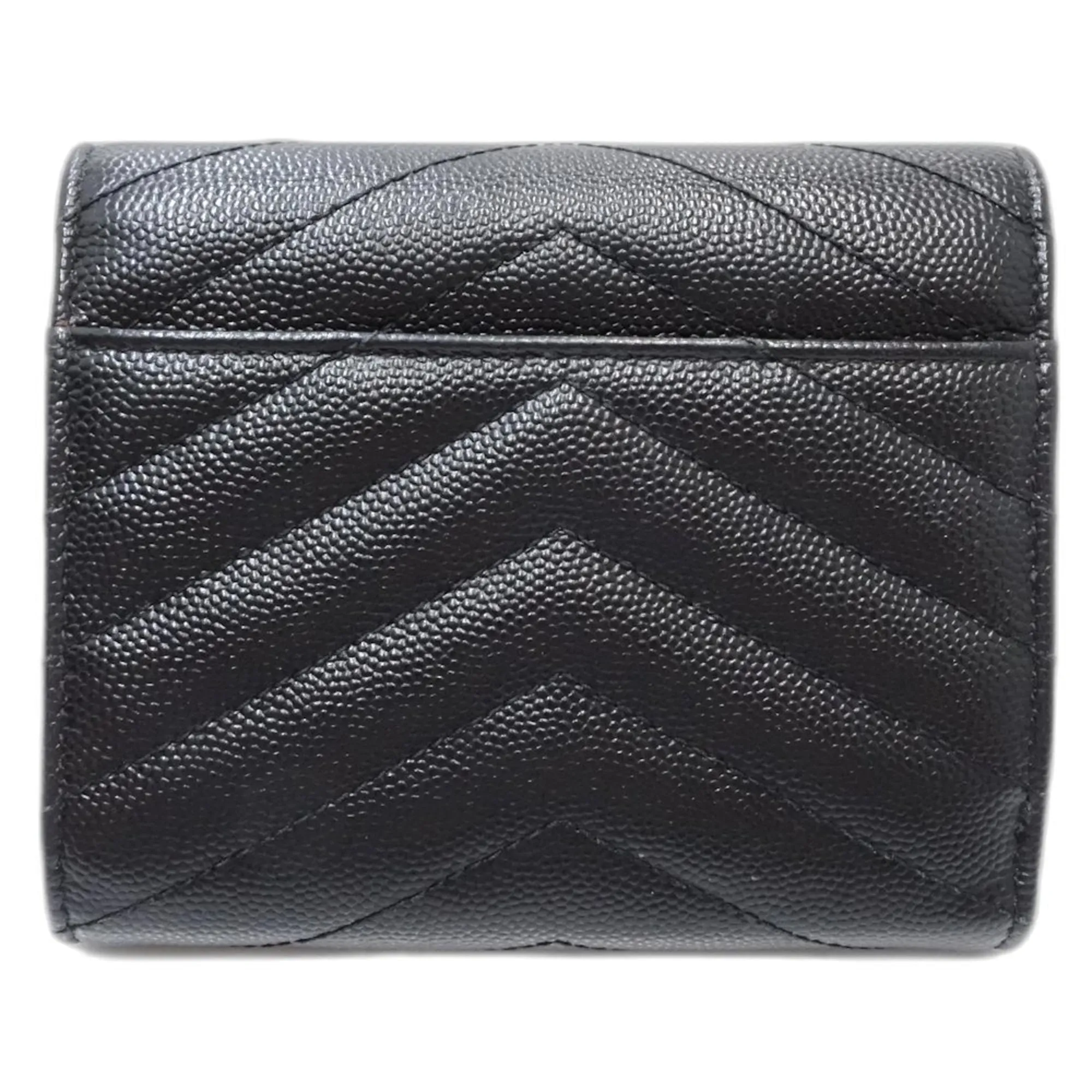 Yves Saint Laurent Leather Wallet (Tri-Fold) (Pre-Owned)